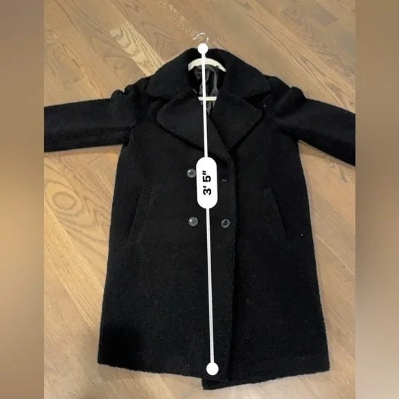 Ralph Lauren faux fur black coat. Women’s Sherpa jacket large L small lining fix - Picture 9 of 11